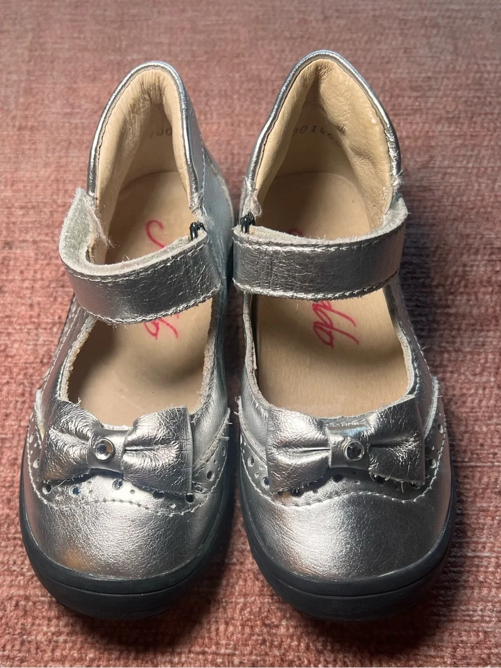 Froddo Kids US 7 Barefoot Eco Silver high top Mary Jane Shoes Size 23 Comfy